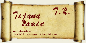 Tijana Momić vizit kartica